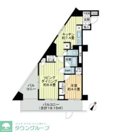 クレール芝の物件間取画像